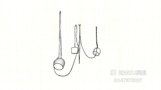 吊灯SU模型下载【ID:47675207】