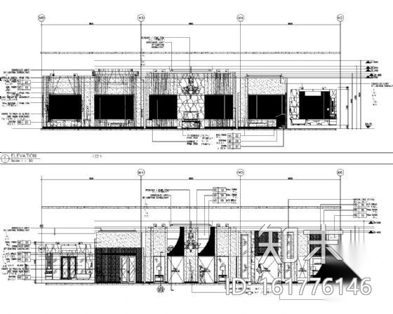 [北京]豪华五星级涉外酒店施工图（含实景）cad施工图下载【ID:161776146】