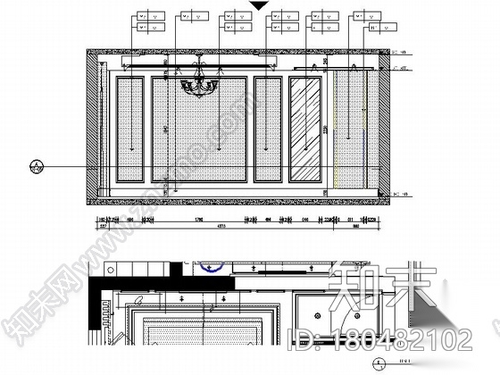 [芜湖]精致生活时尚简约两居室样板间CAD装修施工图（含...cad施工图下载【ID:180482102】