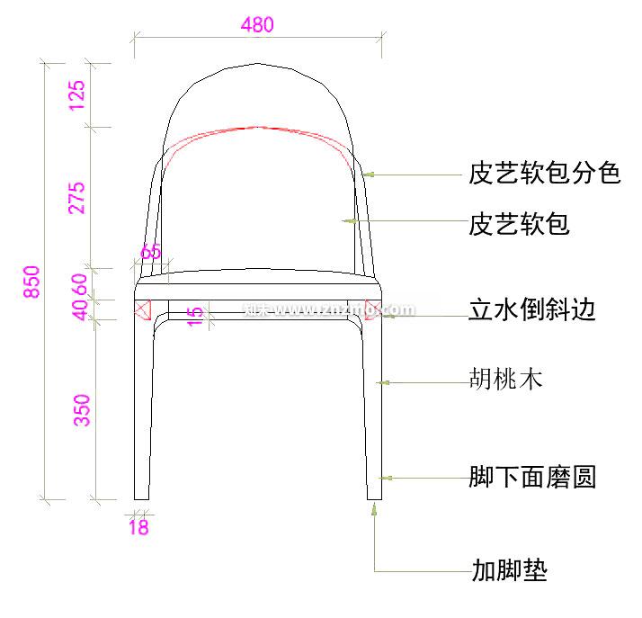 餐椅cad施工图下载【ID:180671107】