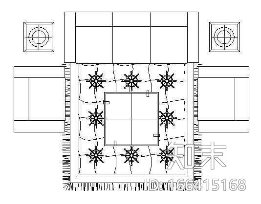 沙发图块8cad施工图下载【ID:166415168】