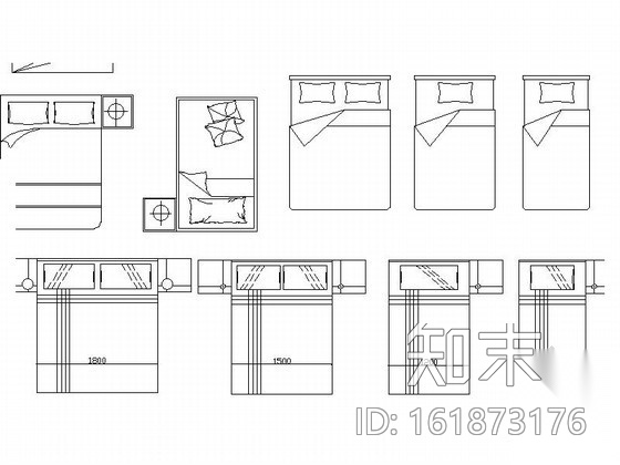 床平面CAD图块cad施工图下载【ID:161873176】