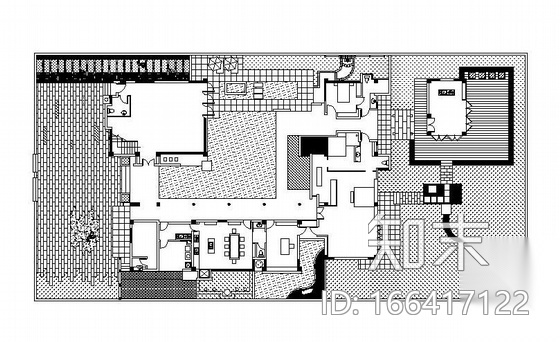 别墅私家花园景观设计施工图全套cad施工图下载【ID:166417122】