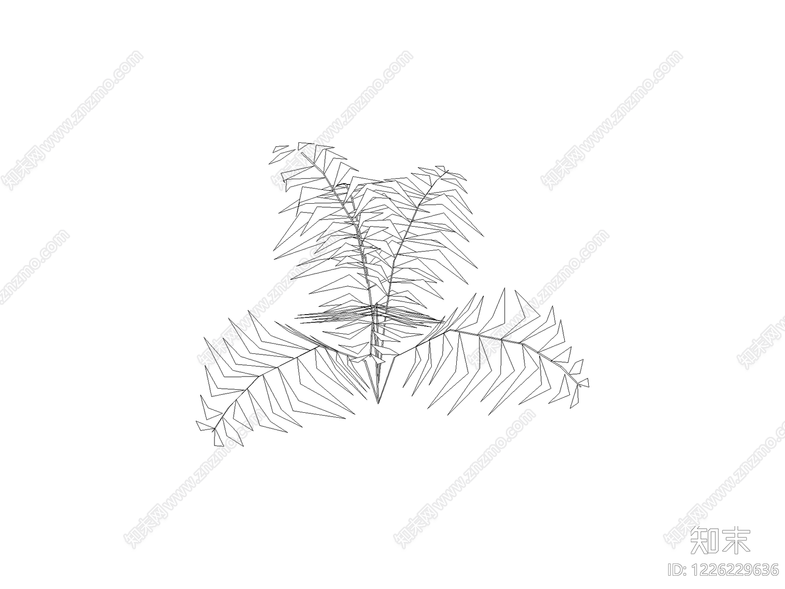 现代乔木种植CAD图纸