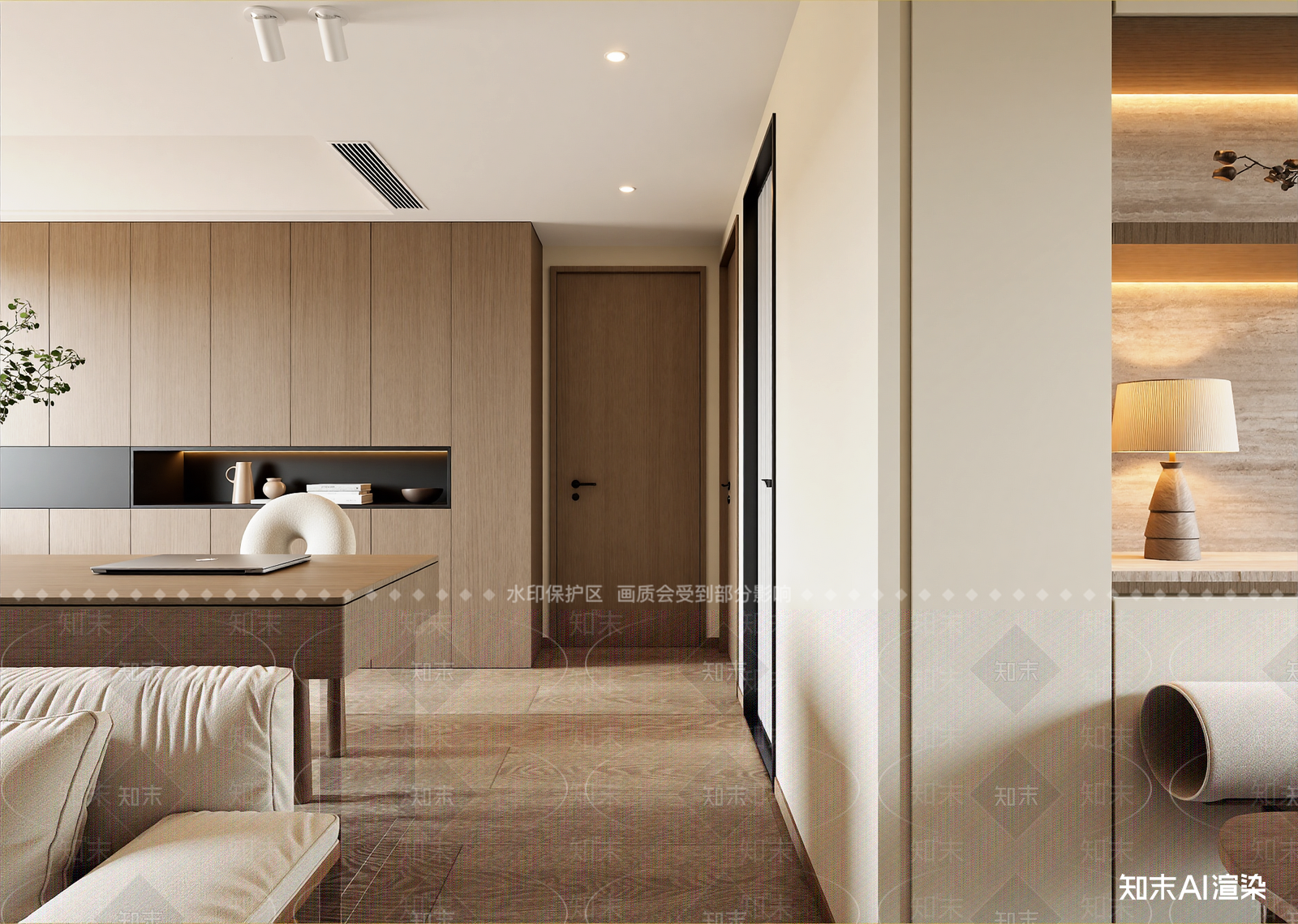 现代玄关3D模型下载【ID:1214929485】