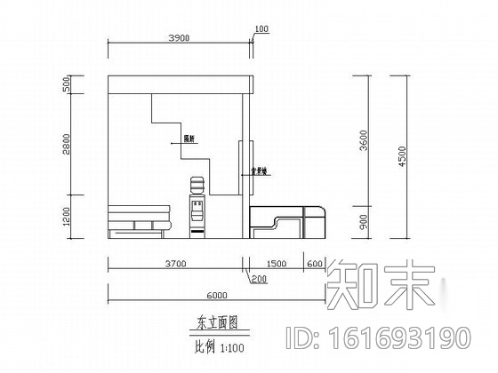 [学生作品]精品时尚手机展厅装修施工图（含效果模型）cad施工图下载【ID:161693190】