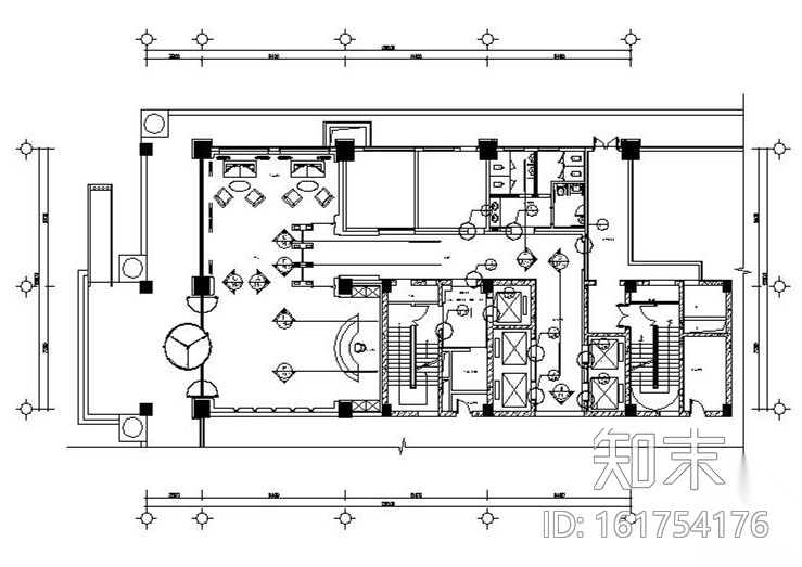 [秦皇岛]国际财富中心办公楼设计施工图cad施工图下载【ID:161754176】