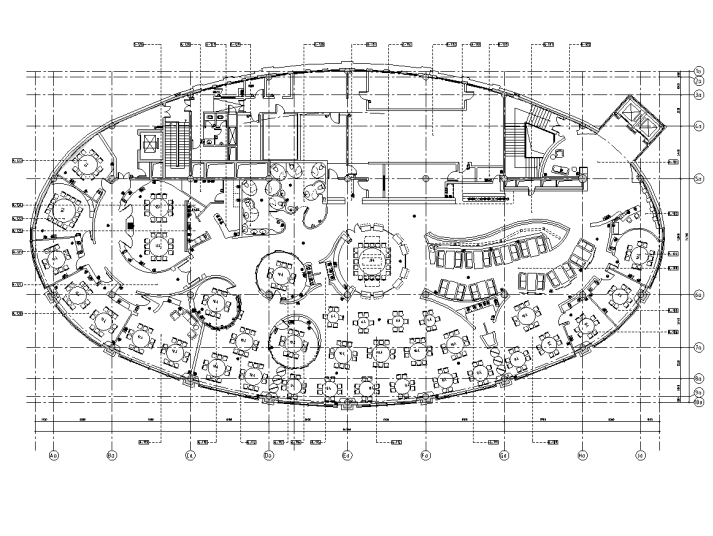 [浙江]新中式风格食府室内装修全套施工图及实景图施工图下载【ID:161762100】