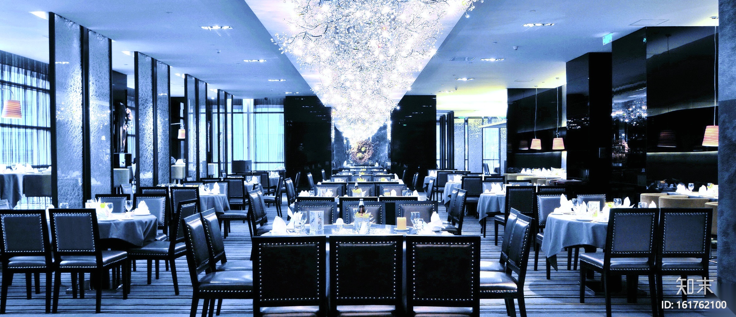 [浙江]新中式风格食府室内装修全套施工图及实景图cad施工图下载【ID:161762100】
