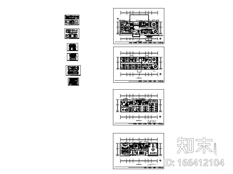 某知名休闲会所装修图(含效果)cad施工图下载【ID:166412104】