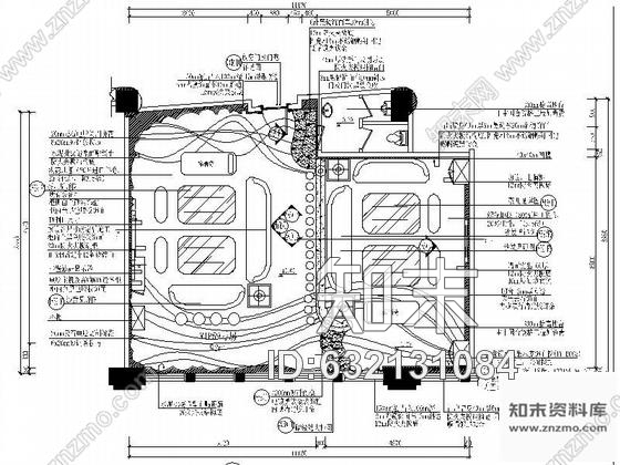 施工图KTV俱乐部vip包房装修图Ⅱcad施工图下载【ID:632131084】