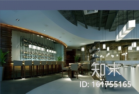 [江苏]某现代西餐厅室内精装修设计施工图（含实景）cad施工图下载【ID:161755165】