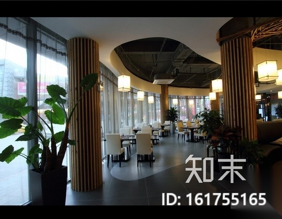 [江苏]某现代西餐厅室内精装修设计施工图（含实景）cad施工图下载【ID:161755165】