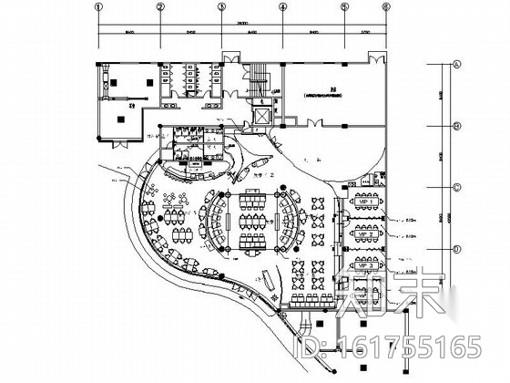 [江苏]某现代西餐厅室内精装修设计施工图（含实景）cad施工图下载【ID:161755165】
