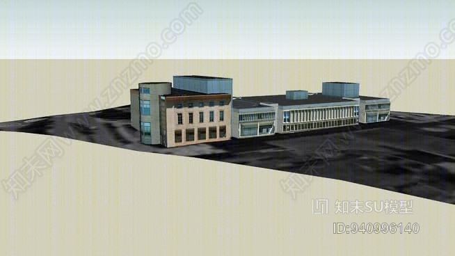 伍斯特公共图书馆-主分馆SU模型下载【ID:940996140】