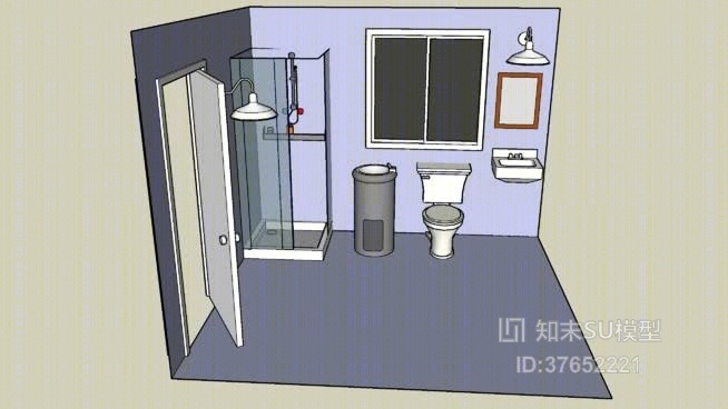 家居卫生间SU模型下载【ID:37652221】