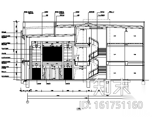 [郑州]中式五星级酒店餐厅室内空间设计施工图cad施工图下载【ID:161751160】