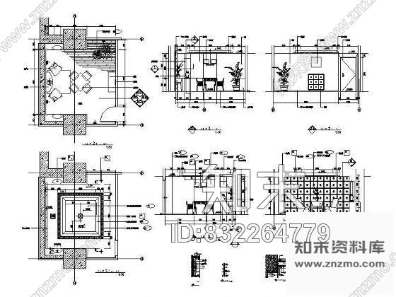 图块/节点棋牌室装修详图Ⅱcad施工图下载【ID:832264779】