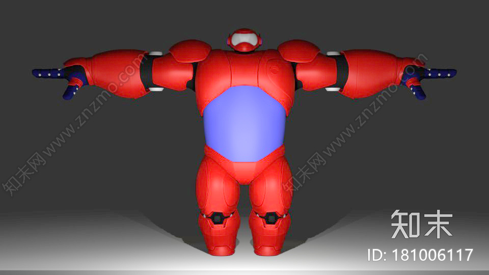着装版大白BaymaxCG模型下载【ID:181006117】