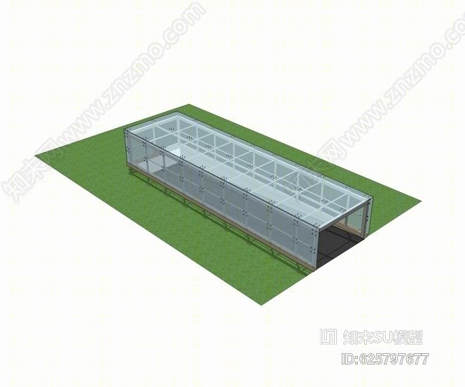 地下车库出入口SU模型下载【ID:625797677】