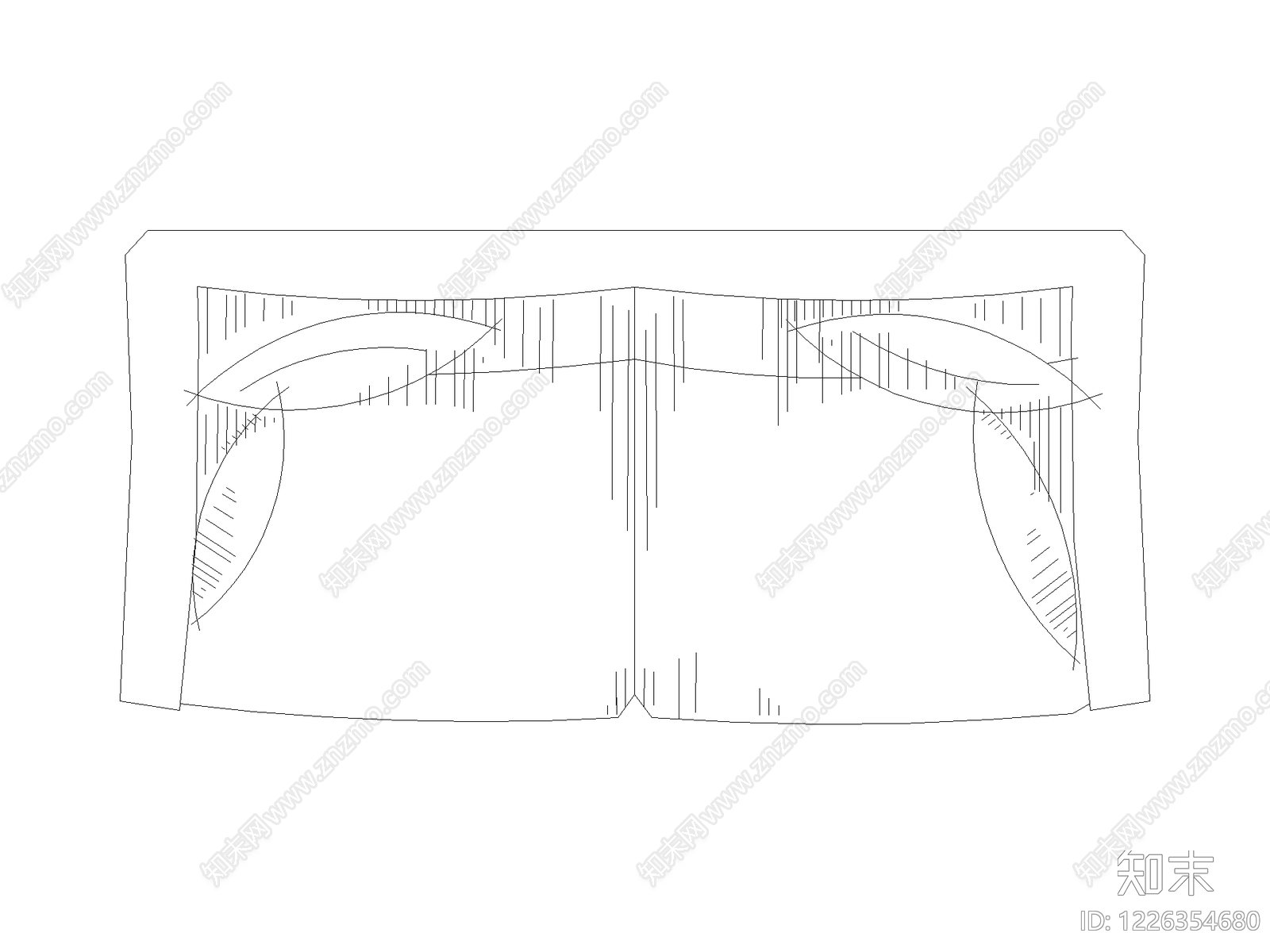 沙发cad施工图下载【ID:1226354680】
