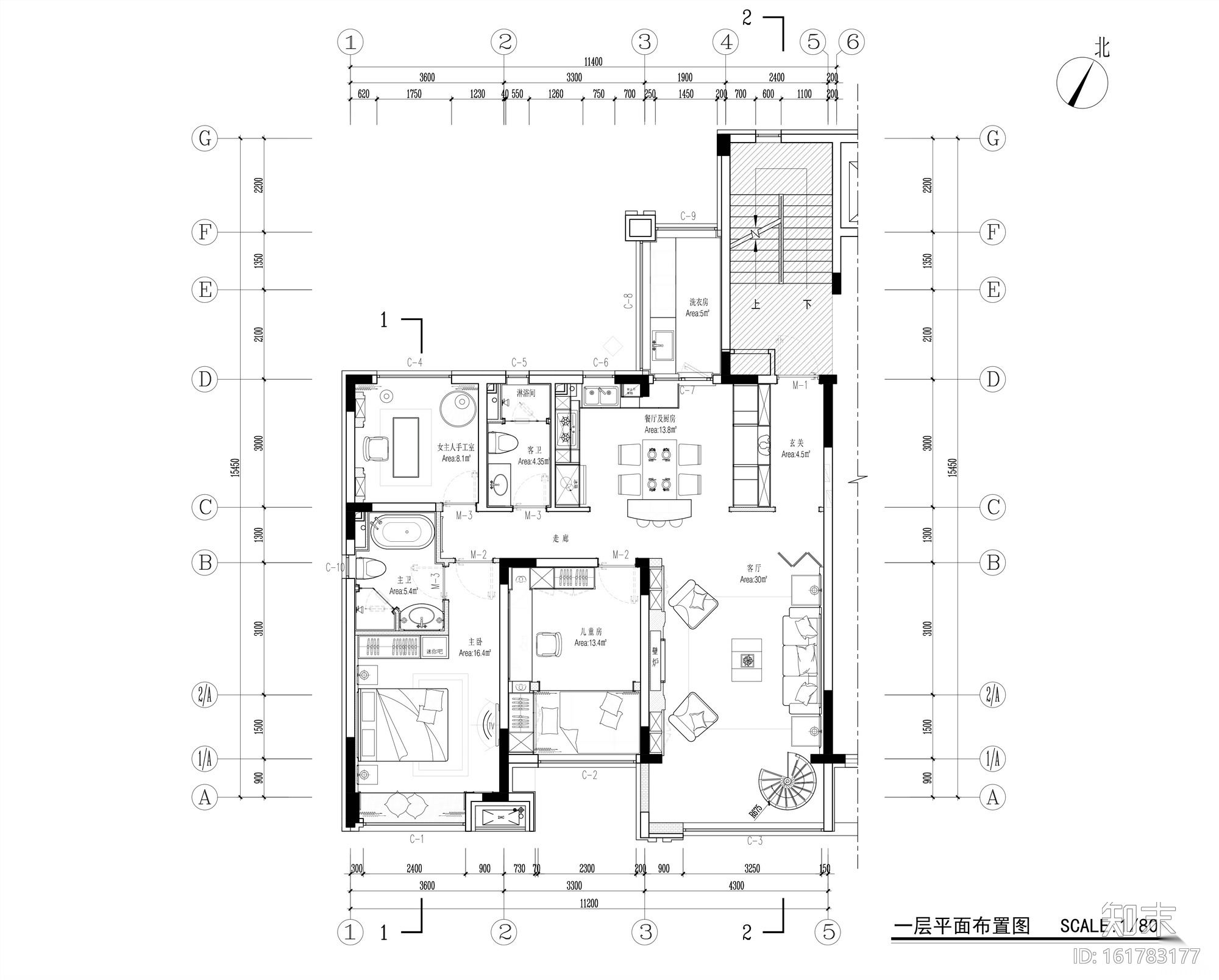 [辽宁]去海边吧259㎡休闲度假风别墅设计施工图及效果cad施工图下载【ID:161783177】