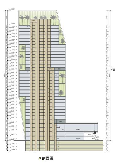 [深圳]现代风格线条立面城市综合体建筑设计方案文本cad施工图下载【ID:151735185】