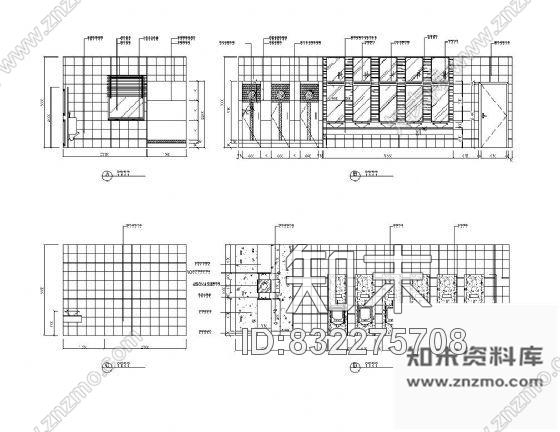 图块/节点酒店男卫生间立面设计图施工图下载【ID:832275708】