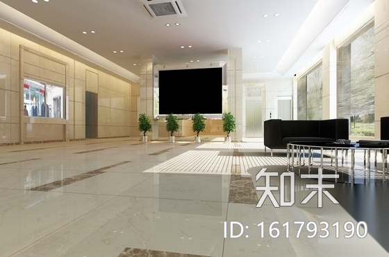 [浙江]水务公司现代风格办公楼室内装修设计施工图（含效...cad施工图下载【ID:161793190】
