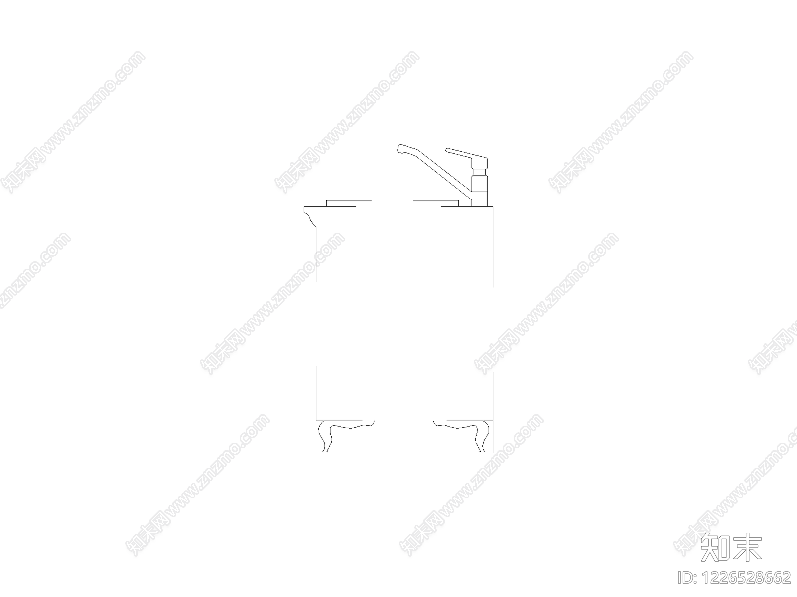 卫浴图块cad施工图下载【ID:1226528662】
