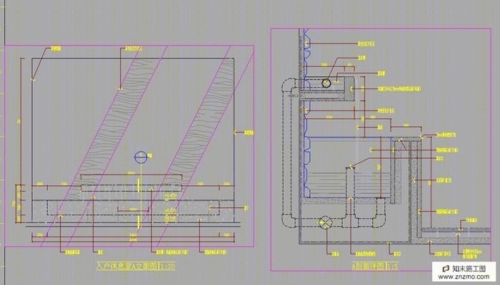 现代中式风格装修图（含图片）cad施工图下载【ID:36918166】