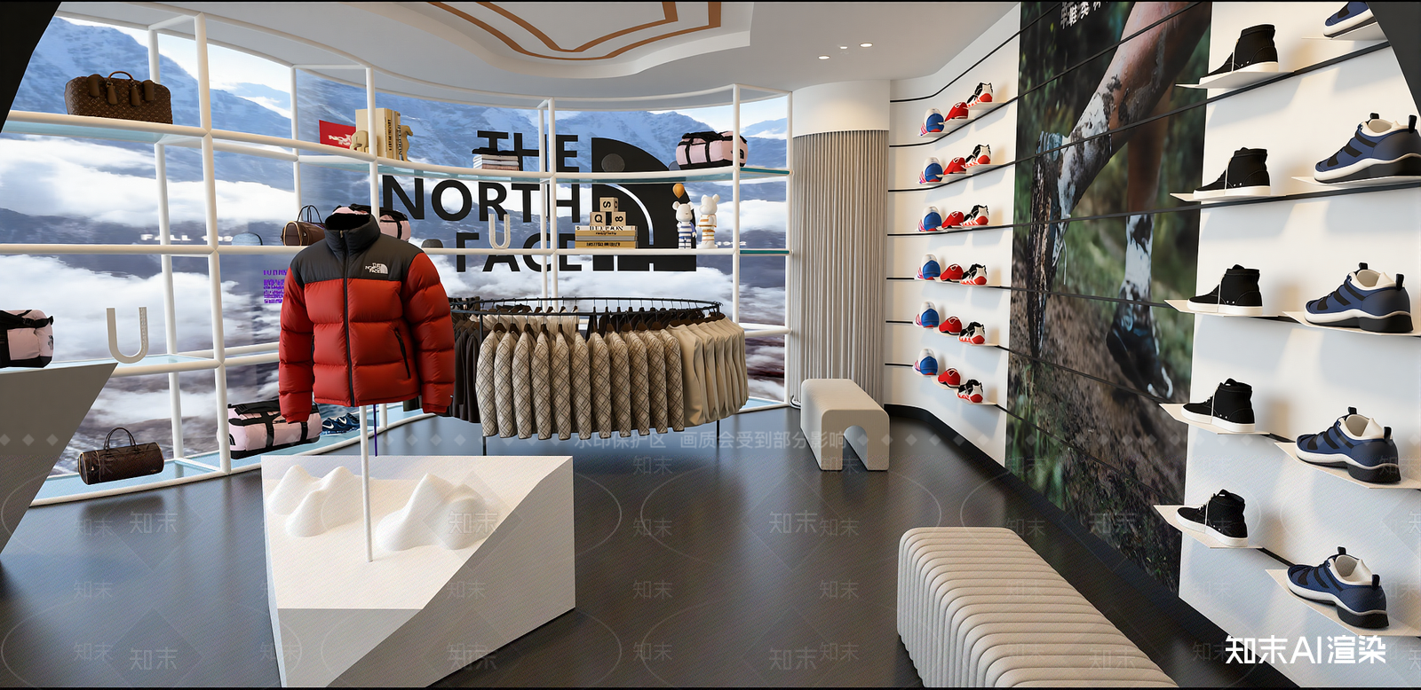 现代服装店SU模型下载【ID:1216016726】