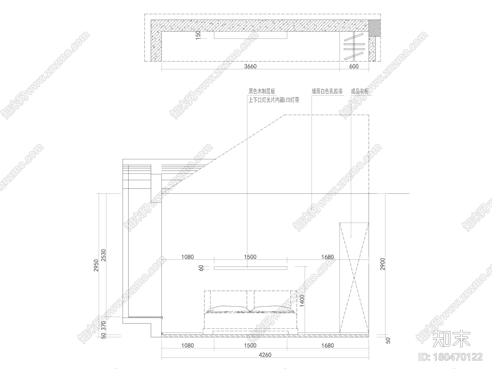 [南京]186㎡现代二居别墅装修施工图+3D模型施工图下载【ID:180470122】