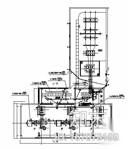 某小型水电站施工电气一次设计图cad施工图下载【ID:167078199】