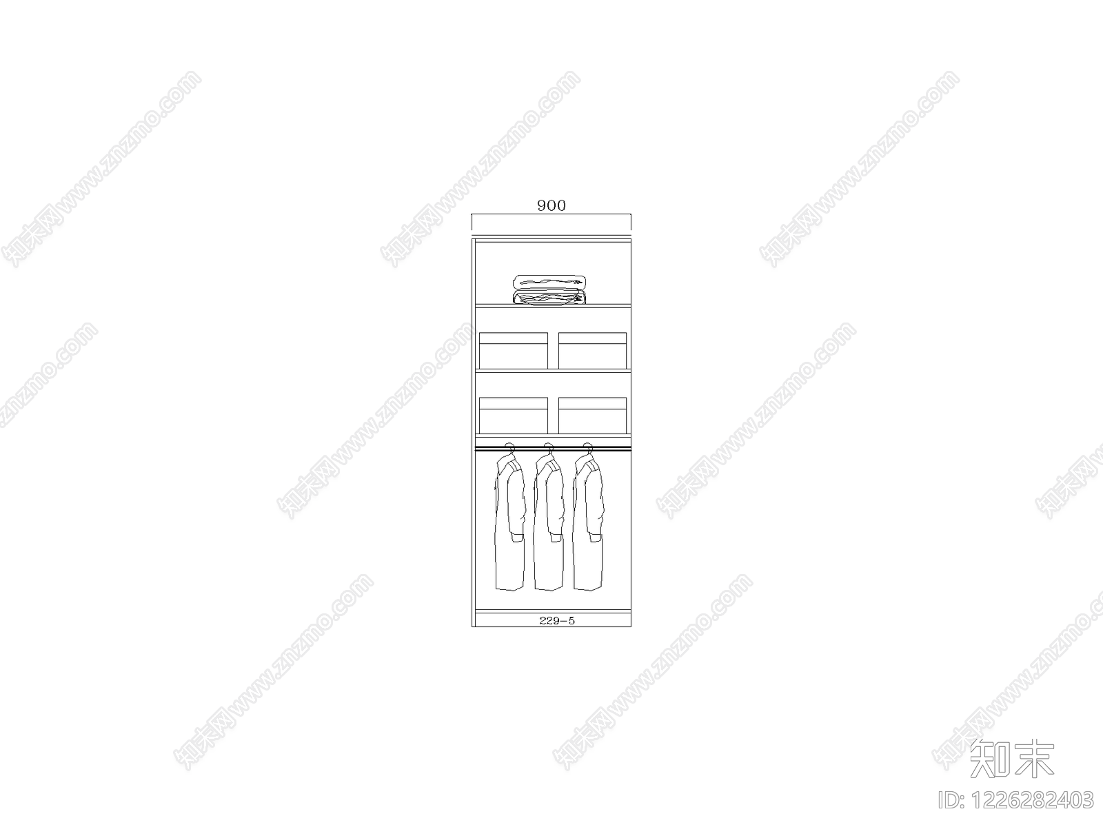 柜子cad施工图下载【ID:1226282403】