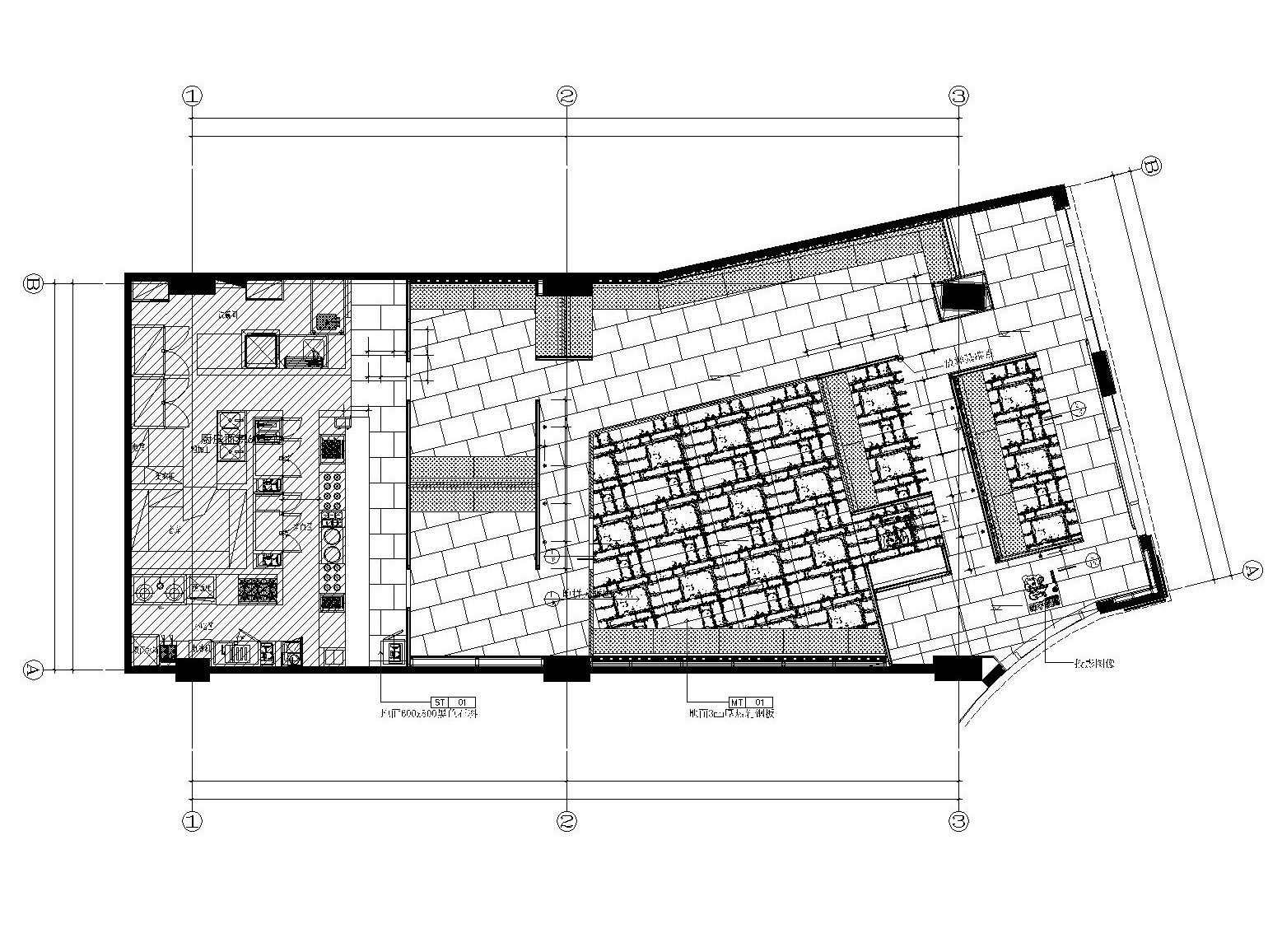 新中式餐饮空间装修施工图（附效果图+概念方案）cad施工图下载【ID:160707152】