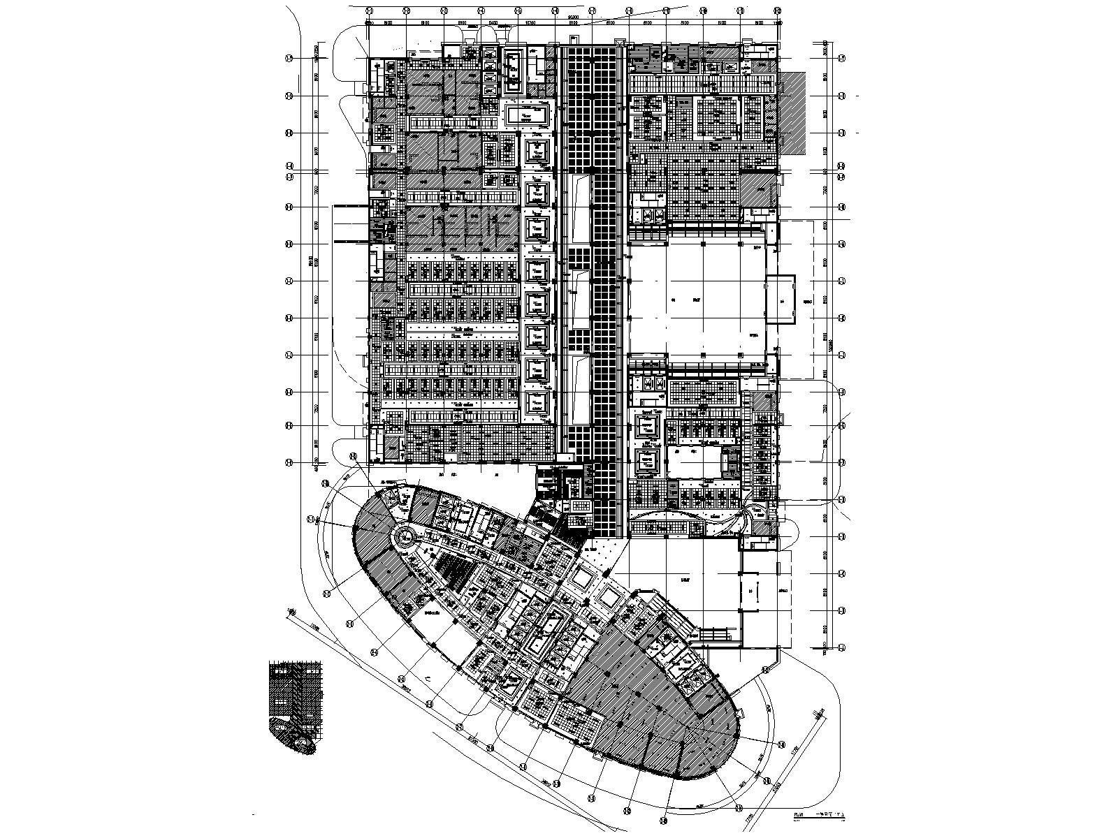 天津医院室内装修全套CAD施工图+机电施工图下载【ID:160408109】