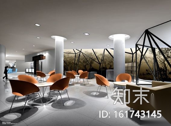 某售楼处装修图(含效果)cad施工图下载【ID:161743145】