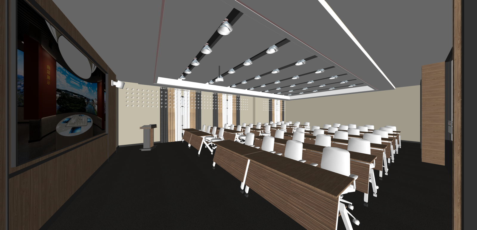 现代会议室SU模型下载【ID:1216024862】