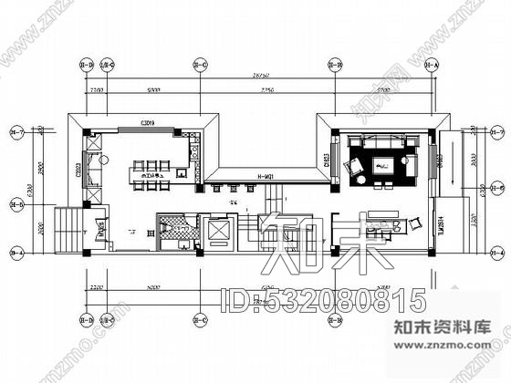 施工图山东现代风格五层办公室装修施工图cad施工图下载【ID:532080815】