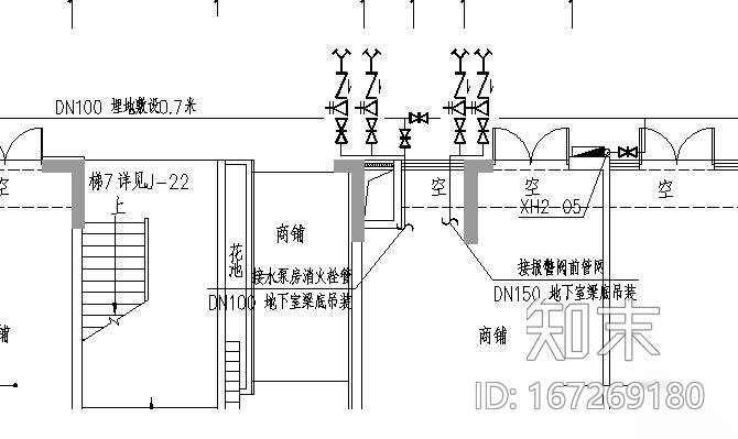 湖南花园小区给排水施工图cad施工图下载【ID:167269180】