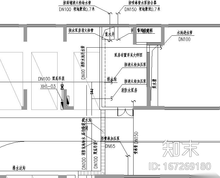 湖南花园小区给排水施工图cad施工图下载【ID:167269180】