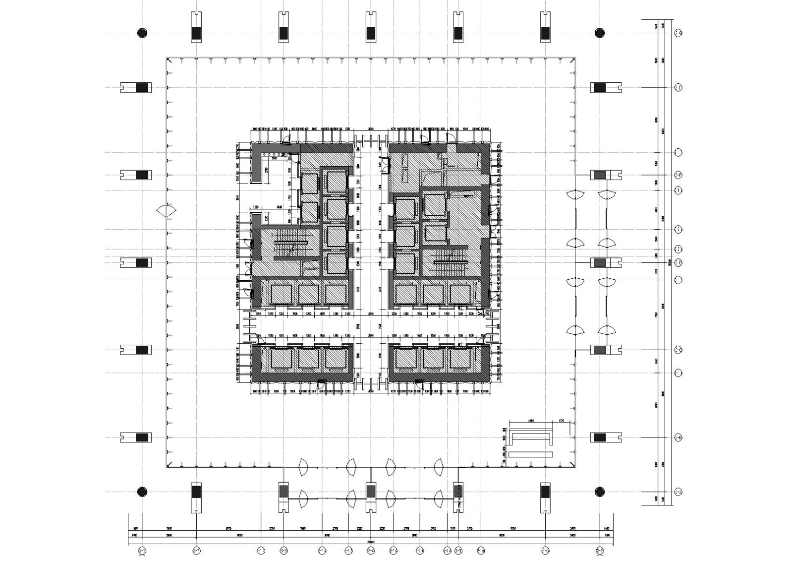 [天津]陆家嘴38层现代办公楼施工图+效果图cad施工图下载【ID:160417174】
