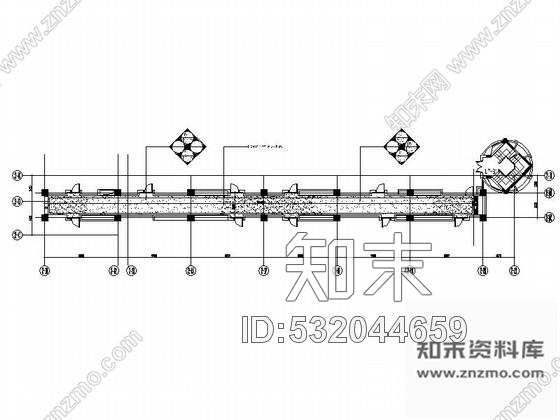 施工图精装酒店公寓走廊装修设计图cad施工图下载【ID:532044659】