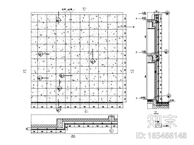 石材幕墙系统标准图cad施工图下载【ID:165466148】