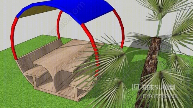 家具、公园、椅子SU模型下载【ID:935542144】