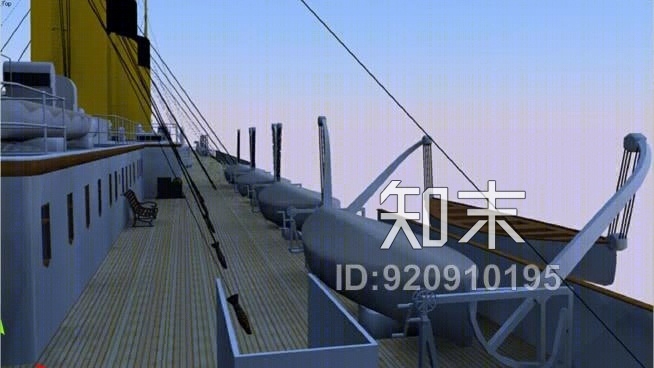 泰坦尼克救生艇SU模型下载【ID:920910195】