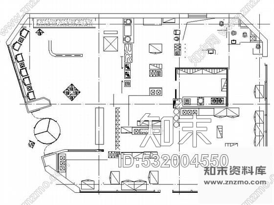 施工图北京著名连锁新中式风格火锅店室内装饰施工图含效果cad施工图下载【ID:532004550】