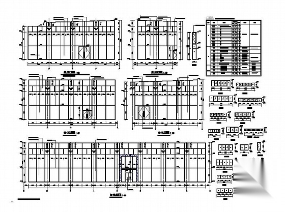 [浙江]两层钢结构金属波纹板外墙知名品牌汽车4S店建筑施...cad施工图下载【ID:165622197】