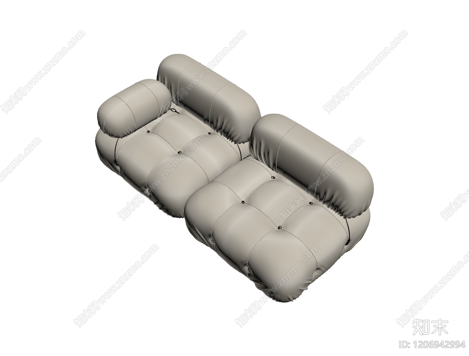 模块化沙发组件3D模型下载【ID:1206942994】